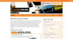 Desktop Screenshot of oxfordvanhire.co.uk